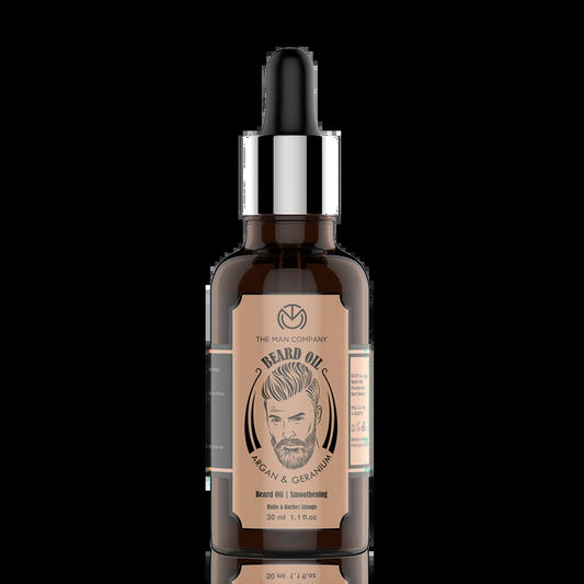 Beard Growth Oil for Men with Argan & Geranium for Faster Growth