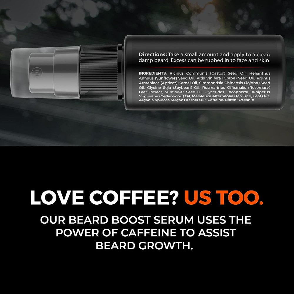 Beard Growth Serum with Biotin & Caffeine, 1 Oz.