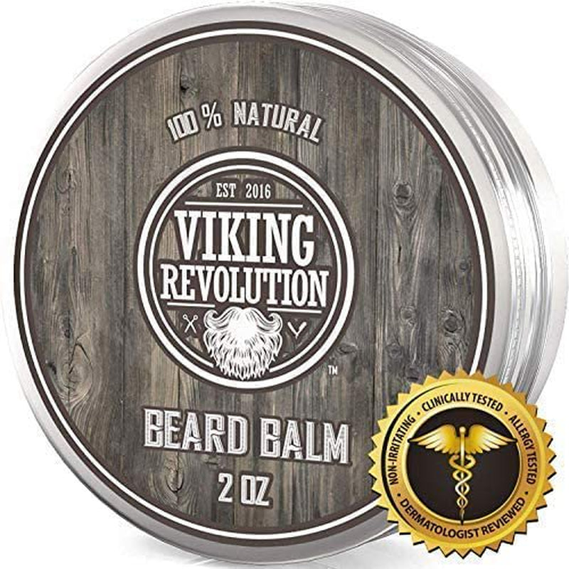 Beard Balm - All Natural Grooming Treatment with Argan Oil & Mango Butter - Strengthens & Softens Beards & Mustaches - Citrus Scent Leave in Conditioner Wax for Men - 1 Pack