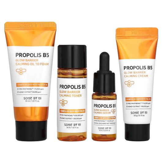 Propolis B5 Glow Barrier Calming Starter Kit(30Ml, 10Ml, 20G, 30Ml)