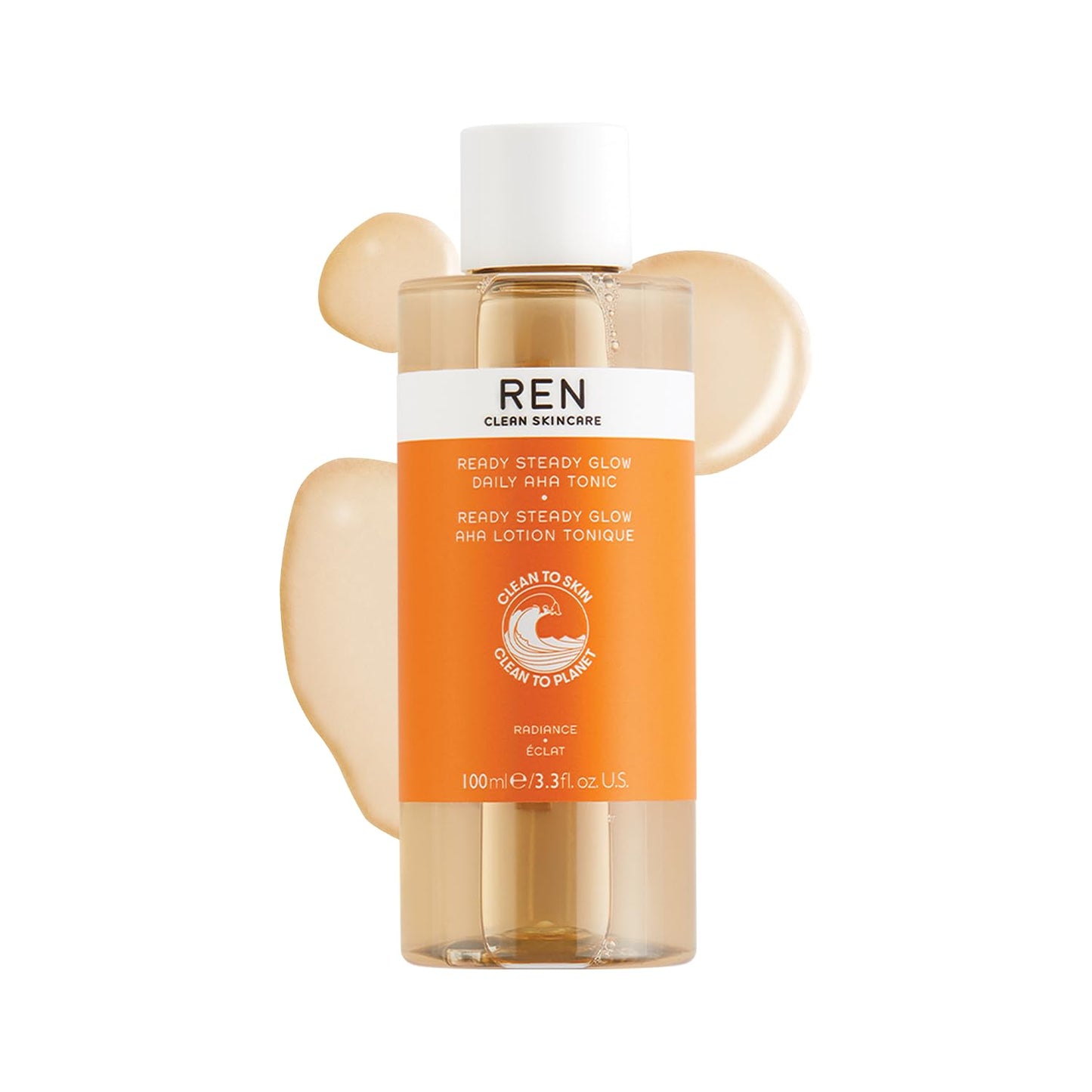 REN Clean Skincare AHA BHA Liquid Exfoliant for Face - Salicylic & Lactic Acid Exfoliator with Azelaic Acid Precursors, Brightening Exfoliating Toner