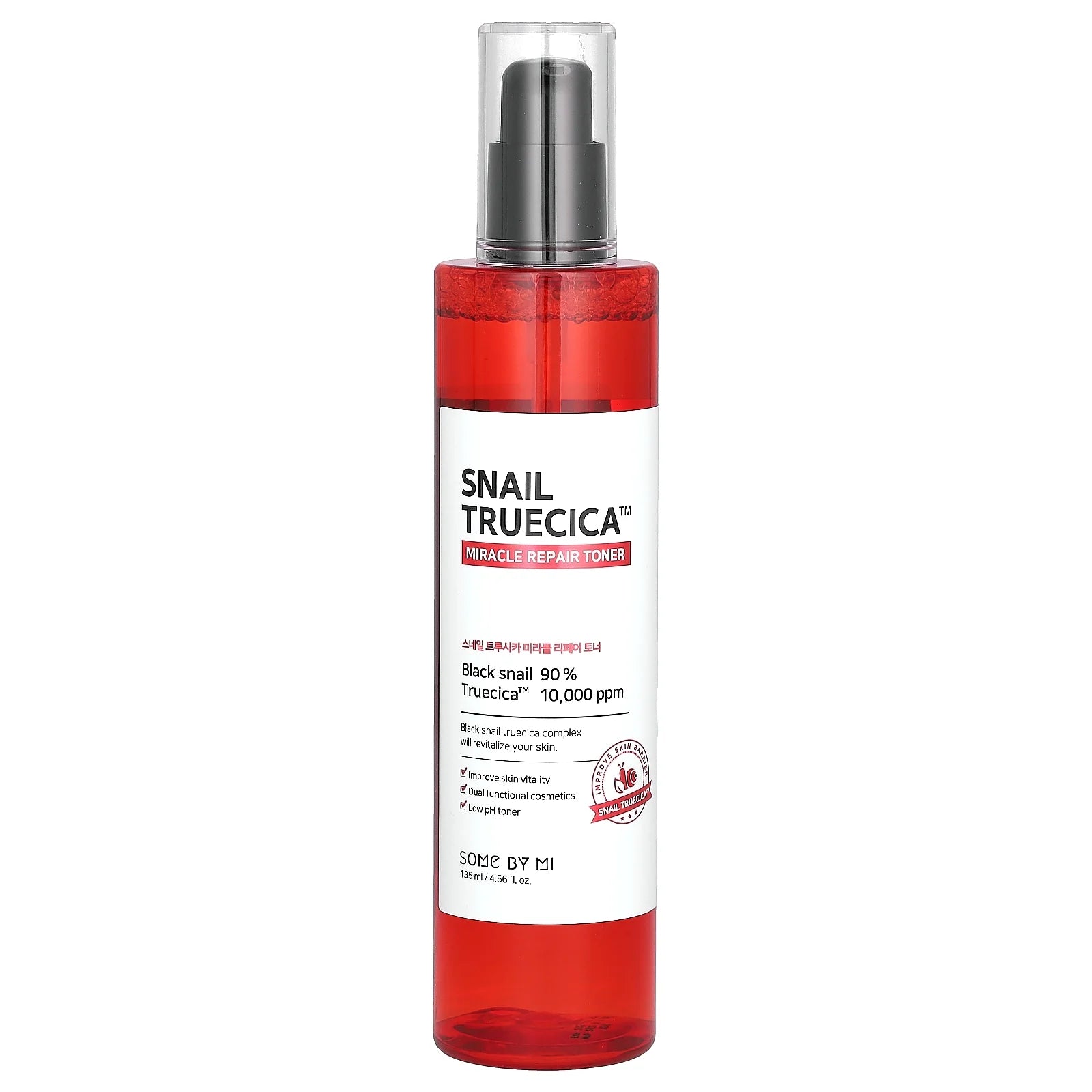 , Snail Truecica, Miracle Repair Toner, 4.56 Fl Oz (135 Ml)