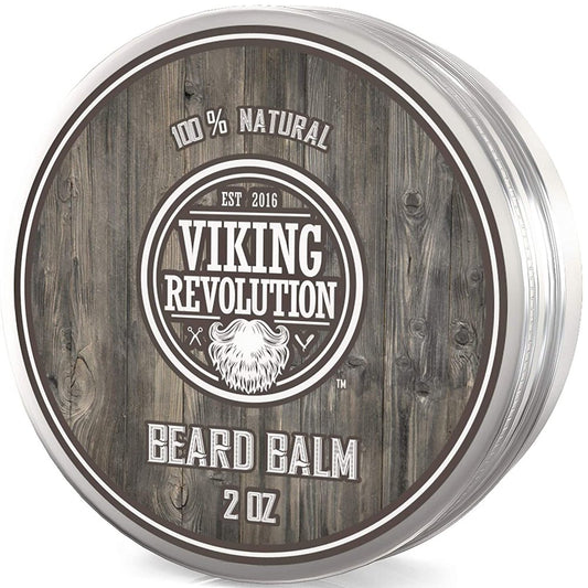 Beard Balm - All Natural Grooming Treatment with Argan Oil & Mango Butter - Strengthens & Softens Beards & Mustaches - Citrus Scent Leave in Conditioner Wax for Men - 1 Pack