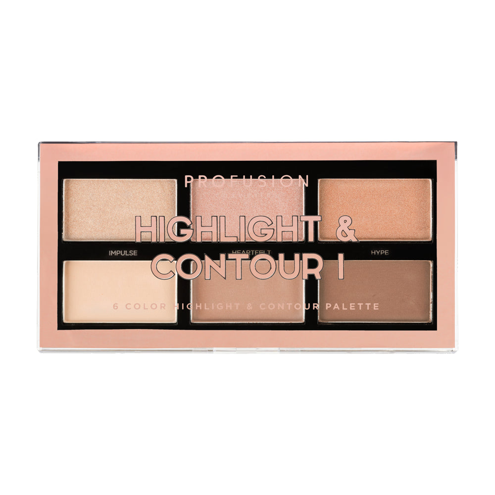 Highlight & Contour 6 Color Palette