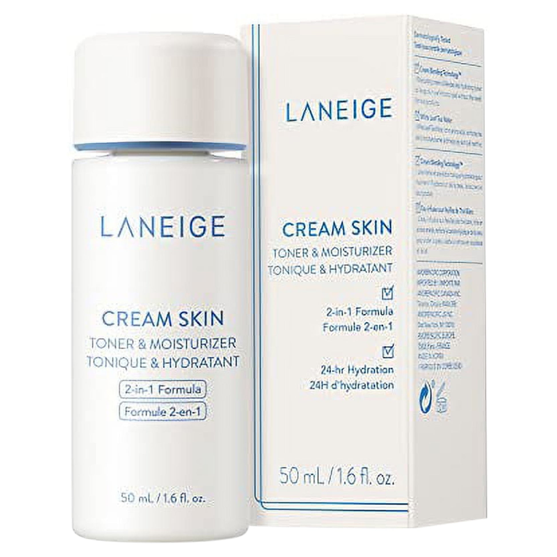 Mini Cream Skin Toner & Moisturizer: 2-In-1 Amino Acid Rich Liquid, Soothe, Hydrate, and Strengthen Skin'S Moisture Barrier, 1.6 Fl. Oz.