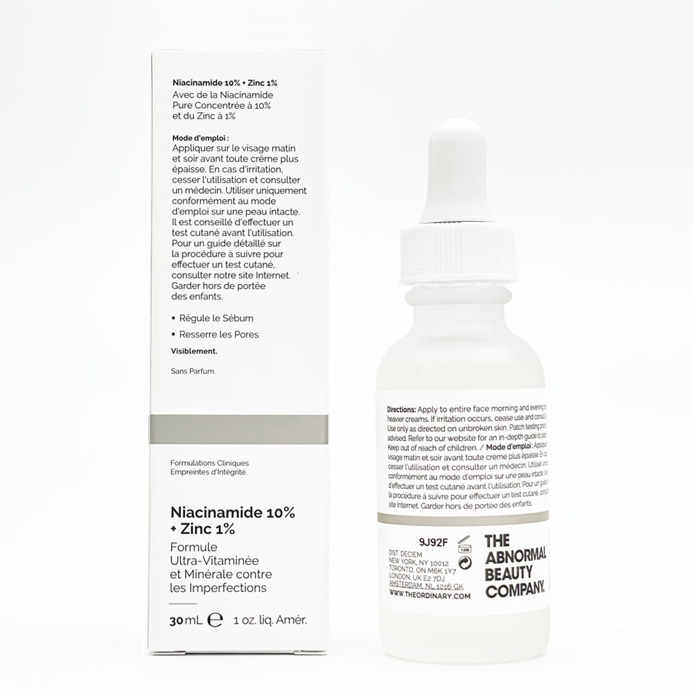 Niacinamide 10% + Zinc 1% Serum, 1 Oz