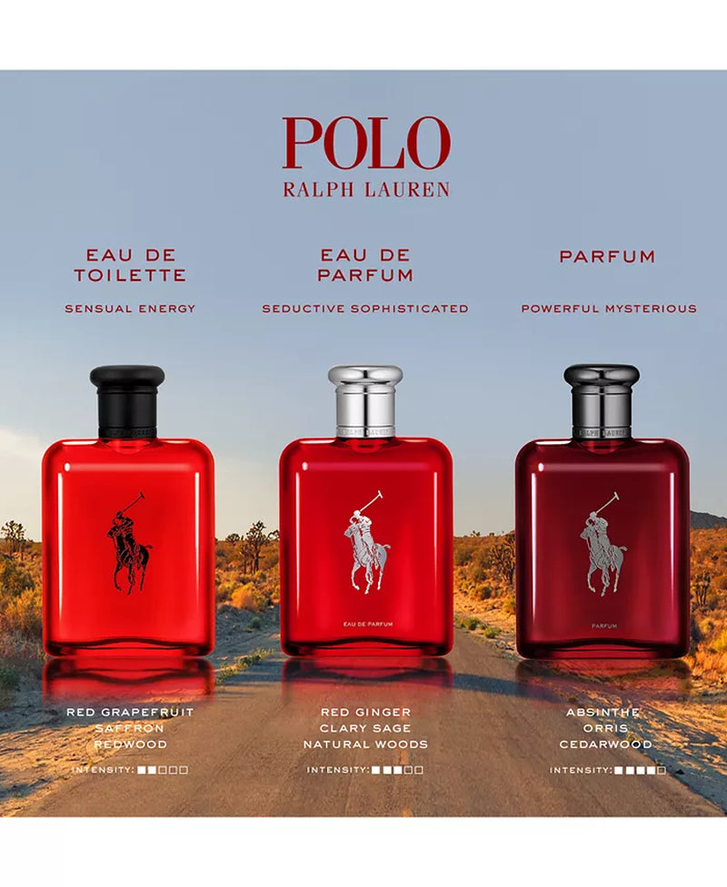 Men'S Polo Red Eau De Parfum Limited Bear Edition Spray, 4.2 Oz.