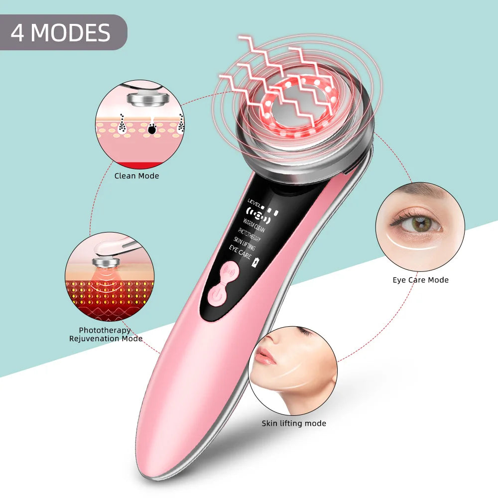 Women Beauty Personal Care Products Wholesale Led Electric Microcurre Face Massager Hot and Cold Face Beauty Equipment