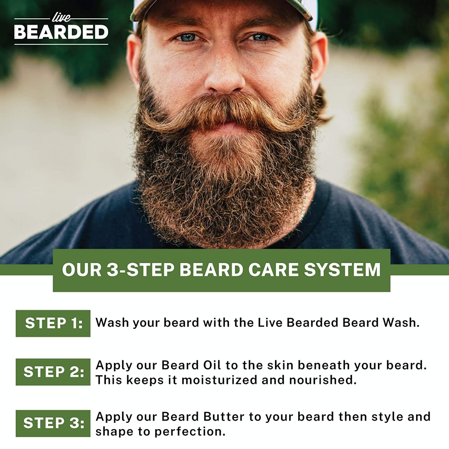 : Beard Oil and Beard Butter Grooming Kit - Straight up - All-Natural Ingredients with Shea Butter, Argan Oil, Jojoba Oil and More - Beard Growth Support - Made in the USA