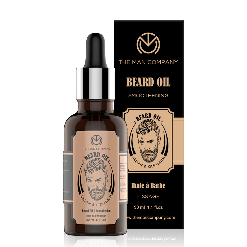 Beard Growth Oil for Men with Argan & Geranium for Faster Growth