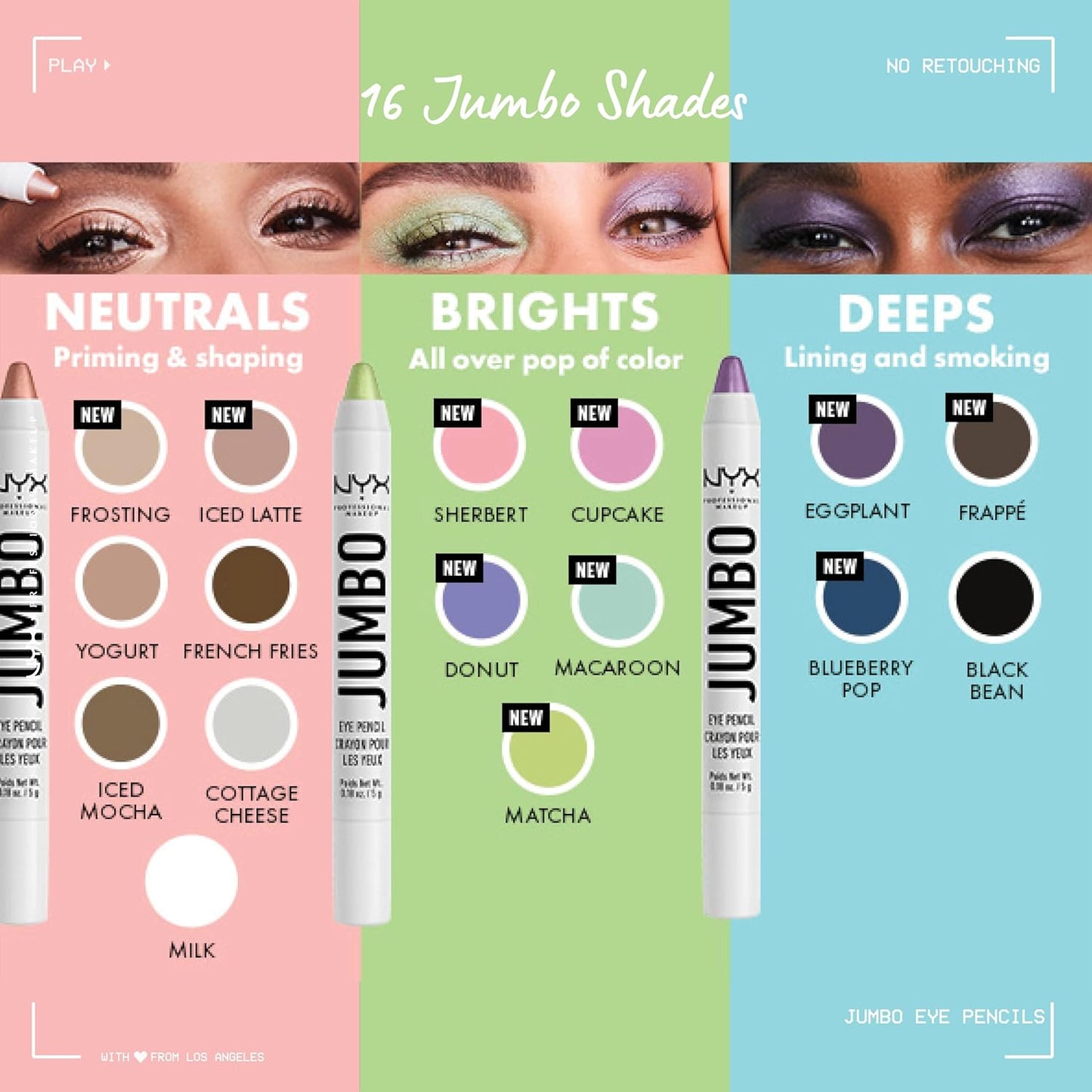 Jumbo Eye Pencil, Blendable Eyeshadow Stick & Eyeliner Pencil - Milk