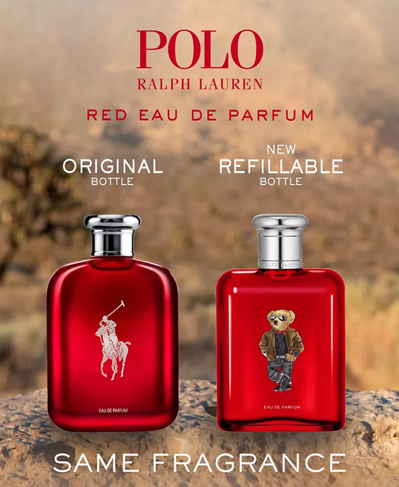 Men'S Polo Red Eau De Parfum Limited Bear Edition Spray, 4.2 Oz.