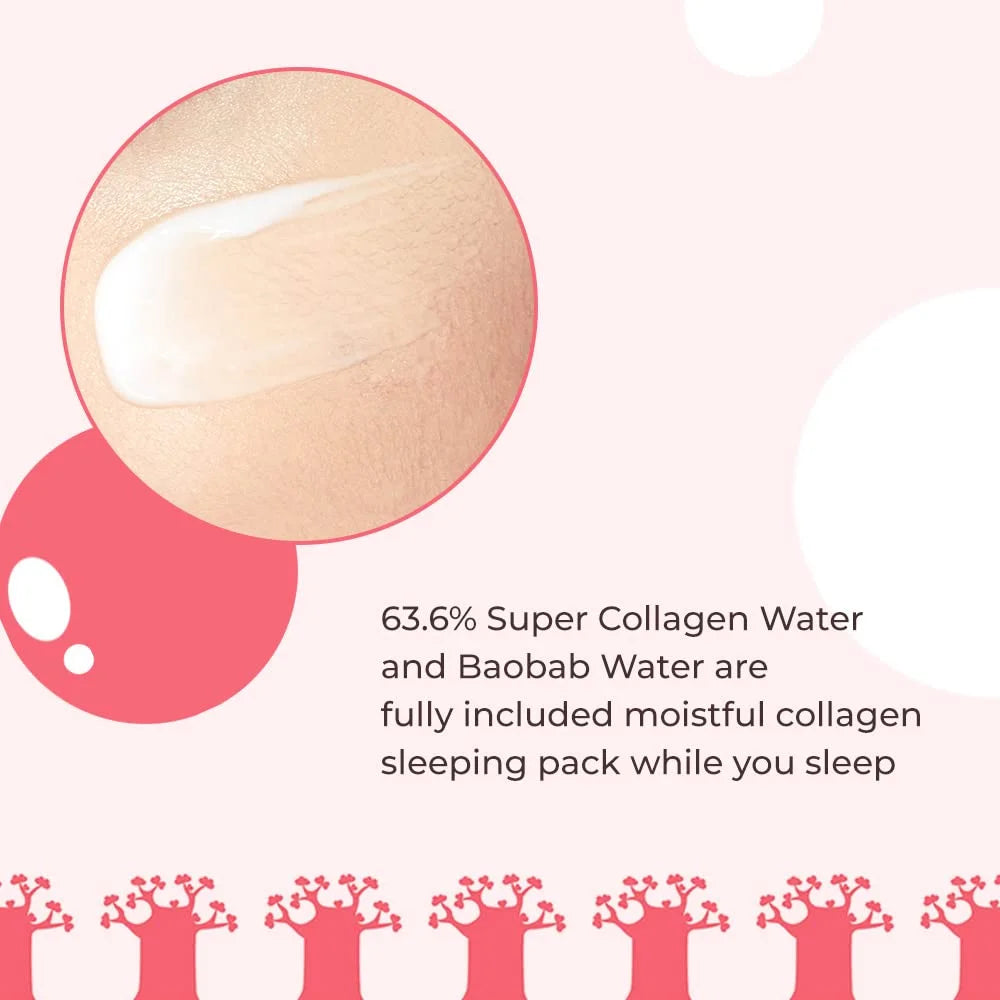 House Moistfull Collagen Sleeping Pack 100Ml #22 | Moist Smooth Skin| Facial Moisturizing Care Night Cream Makes Your Skin Bouncy & Dewy | Facial Lotion for Dry, Sensitive, Oily Skin | K-Beauty